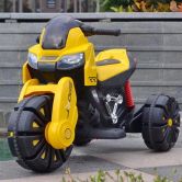 Детский мотоцикл M 4193 EL-6, кожаное сиденье, желтый