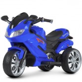 Детский мотоцикл M 4204 EBLR-4, с пультом управления, синий