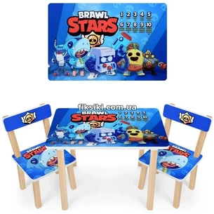 Детский столик 501-96, Brawl Stars, со стульчиками