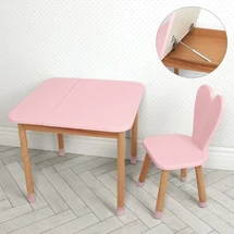 Детский столик 04-025R-BOX, со стульчиком, розовый