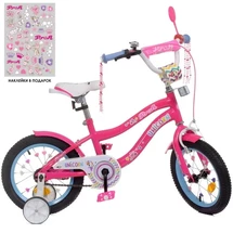 Велосипед детский PROF1 14д. Y14242, Unicorn, малиновый
