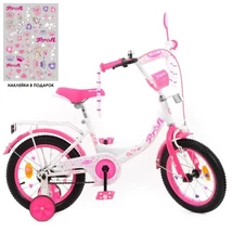 Велосипед детский 14д. Y1414-1, Princess, бело-малиновый