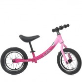 Детский беговел 12д. ML-0083-2, надувные колеса, розовый