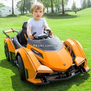 Детский электромобиль M 4633 EBLR-7 Lamborghini, кожаное сиденье