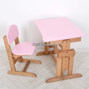 Детская парта 04-031 PINK, со стульчиком, розовая