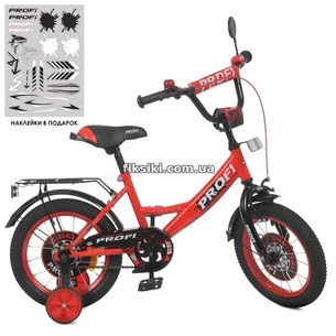 Велосипед детский PROF1 14д. Y1446 Original boy, красно-черный