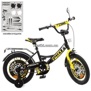 Велосипед детский PROF1 16д. Y1643, Original boy, черный