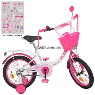Велосипед детский PROF1 16д. Y1614-1, Princess, с корзинкой