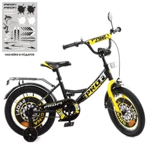 Велосипед детский PROF1 18д. Y1843 Original boy, черно-желтый