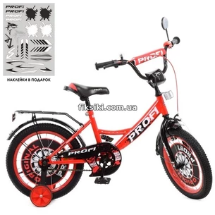 Велосипед детский PROF1 18д. Y1846-1 Original boy, красно-черный