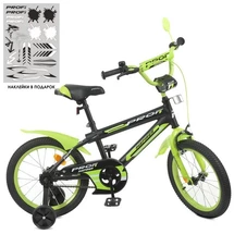 Велосипед детский PROF1 18д. Y18321 Inspirer, черно-салатовый матовый