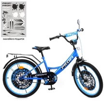 Велосипед детский PROF1 20д. Y2044, Original boy, сине-черный