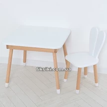 Детский столик 04-025W-DESK, со стульчиком, белый