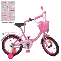 Велосипед детский PROF1 16д. Y1611-1K Princess, с корзинкой