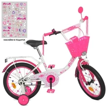 Велосипед детский PROF1 16д. Y1614-1K Princess, с корзинкой