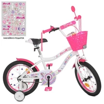 Велосипед детский PROF1 16д. Y16244-1K Unicorn, с корзинкой