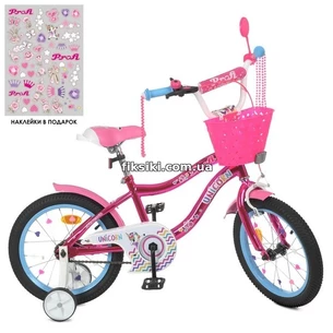 Велосипед детский PROF1 18д. Y18242 S-1K Unicorn, с корзинкой
