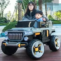 Детский электромобиль M 5075 EBLR-11 Jeep, кожаное сиденье