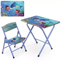 Детский столик со стульчиком M 19-dolphin, дельфин