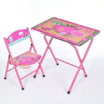Детский столик со стульчиком M 19-PFL, фламинго