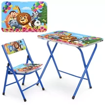 Детский столик M 19-ZOO, зоопарк, со стульчиком