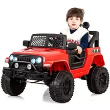 Детский электромобиль M 5734 EBLR-3 Jeep, кожаное сиденье