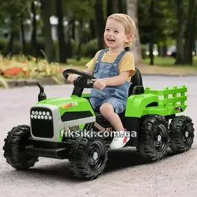 Детский электромобиль M 5733 EBLR-5 с прицепом, трактор