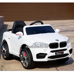 Купить Детский электромобиль M 3180 EBLR-1, BMW с мягкими колесами, белый