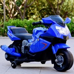 Детский электромобиль T-7215 BLUE мотоцикл, BMW, на аккумуляторе