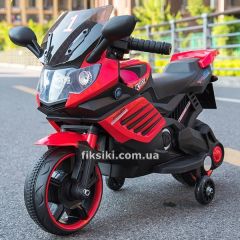 Детский мотоцикл M 3582 EL-3, мягкое сиденье, красный