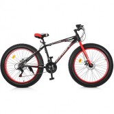 Велосипед 26 д. EB26POWER 1.0 S26.1, фетбайк, черно-красный