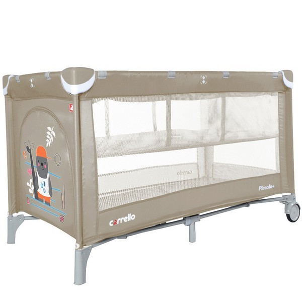 Кликните для увеличения изображения Купить Манеж CARRELLO Piccolo+ CRL-9201/1 Caramel Beige, со вторым дном