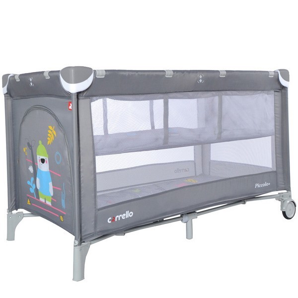 Кликните для увеличения изображения Купить Манеж CARRELLO Piccolo+ CRL-9201/1 Ash Grey, со вторым дном