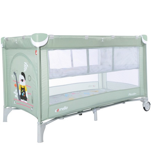 Кликните для увеличения изображения Купить Манеж CARRELLO Piccolo+ CRL-9201/1 Sunny Green, со вторым дном