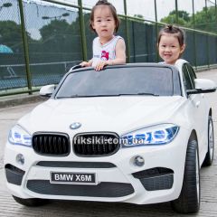 Купить Детский электромобиль JJ 2168 EBLR-1, двухместный BMW, белый