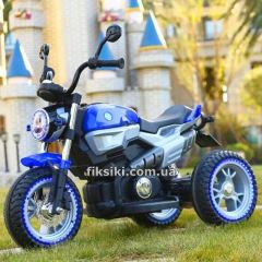 Купить Детский мотоцикл M 3687 AL-4, c кожаным сиденьем, синий