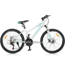Спортивный велосипед 24д. G24ELEGANCE A24.3, бело-голубой