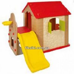 Детский игровой домик M 5399-6-13, с горкой