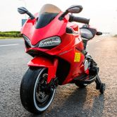 Детский мотоцикл M 4104 EL-3 Ducati, мягкое сиденье, красный