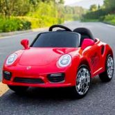 Детский электромобиль T-7642 EVA RED, Porsche, красный