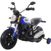 Детский мотоцикл T-7226 AIR WHEEL BLUE, надувные колеса