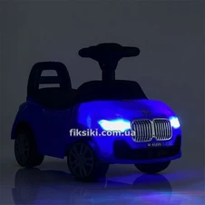 Детская каталка-толокар M 4122 L-3, BMW с кожаным сиденьем фото 55