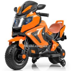 Детский мотоцикл M 3681 AL-7, BMW с надувными колесами, оранжевый
