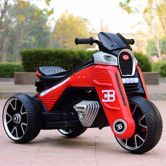 Детский мотоцикл M 4113 EL-3 на аккумуляторе, EVA колеса, красный