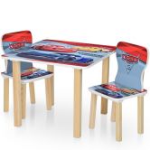 Детский столик 506-52 со стульчиками, Тачки