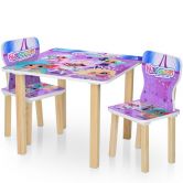Детский столик 506-68 Девочки, со стульчиками