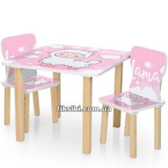 Детский столик 506-72 Лама, со стульчиками