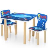 Детский столик 506-74 Акула, со стульчиками