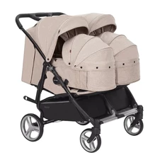 Коляска прогулочная CARRELLO Connect CRL-5502/1 Cotton Beige, для двойни купить