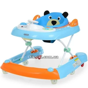 Детские ходунки ME 1055 BEAR Blue, голубо-оранжевые